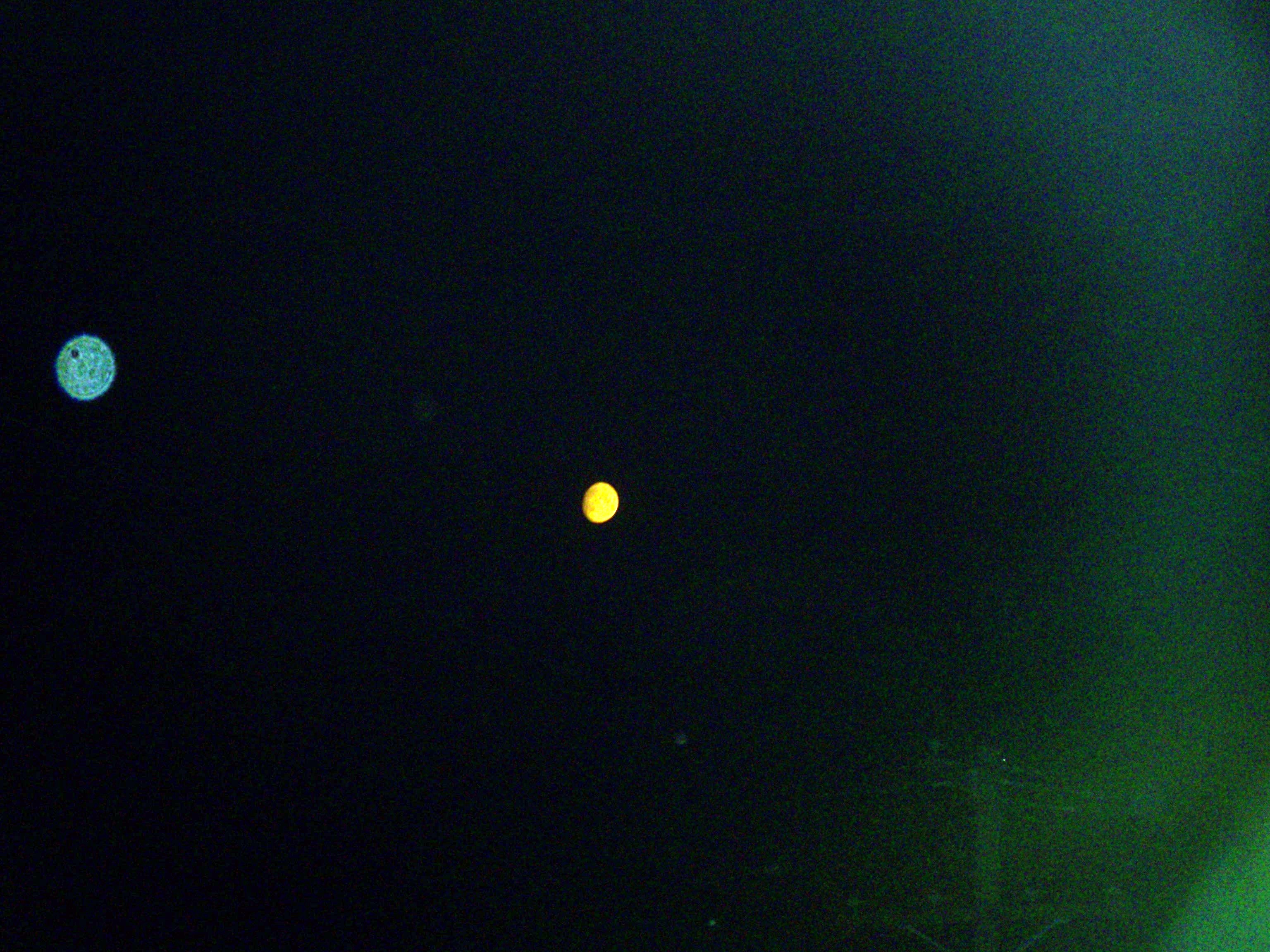 Mars and moon I think