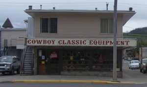 Saddle maker Corner of Nicola And Garcia, Merritt BC file photo KDG