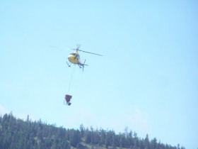 Helicopters doing work can be an overhead hazard File photo KDG