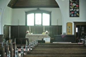 Anglican church interior, Merritt BC