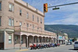 Motor cycles tour through often.... Photo KDG