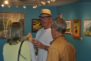 Artist and fans enjoy opening