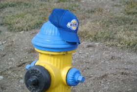 Some one hung thier hat after the local team was out of contention. Photo: KDG