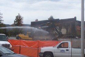 demolition of the 2000 block Quilchena avenue building: underway Photo KDG