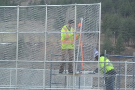lacrosse rink nearing completion. Photo KDG