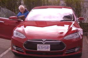 A new tesla S going to a home in Williams Lake BCPhoto KDG