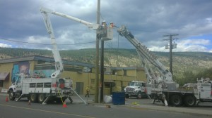 Power pole replaced on Merritt Ave Photo KDG Last week saw a marked power pole replaced Photo KDG