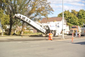 pavenment machine takes up top of old pavement Photo: KDG